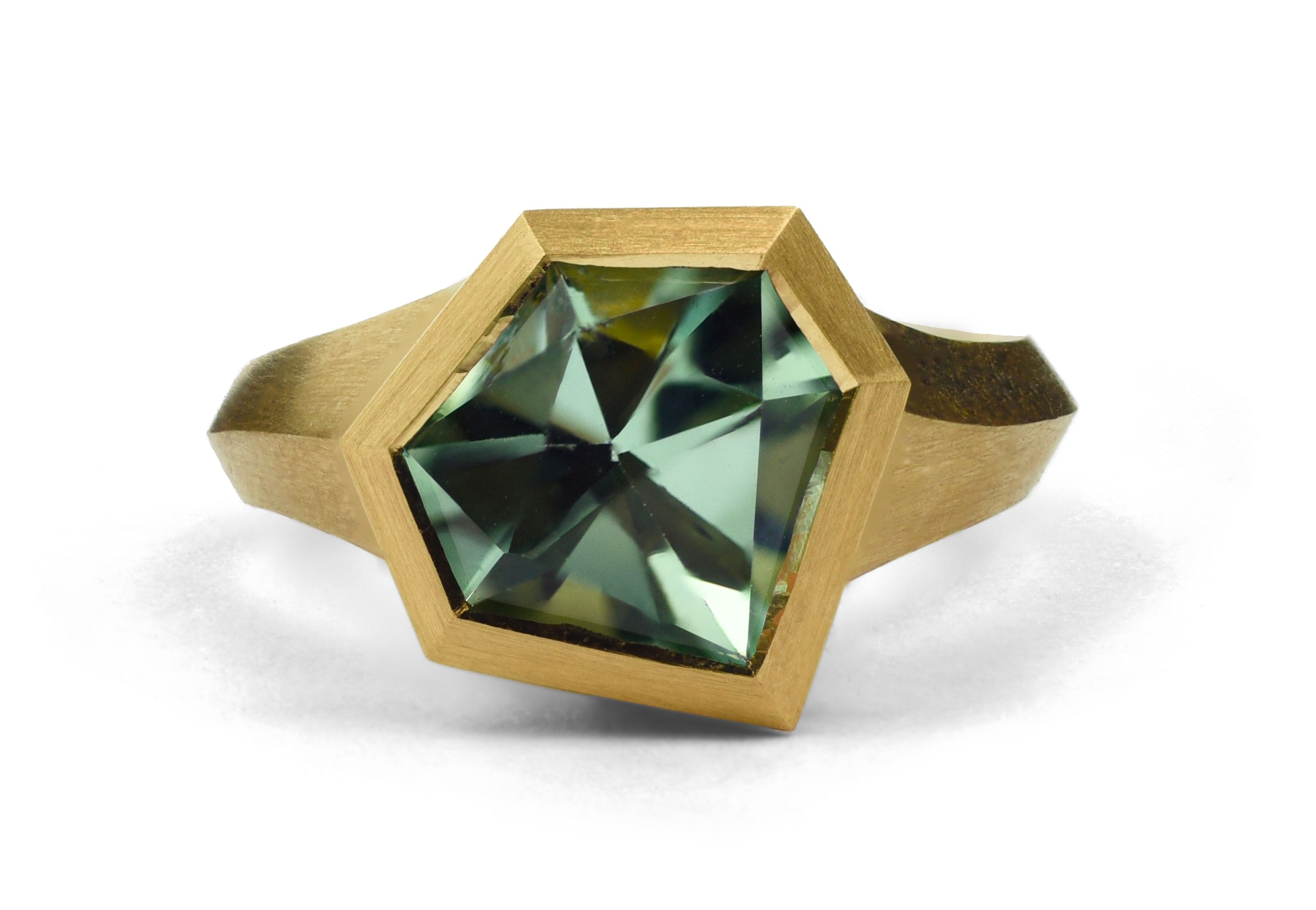 18ct Yellow Gold Tourmaline Aegis Cocktail Ring