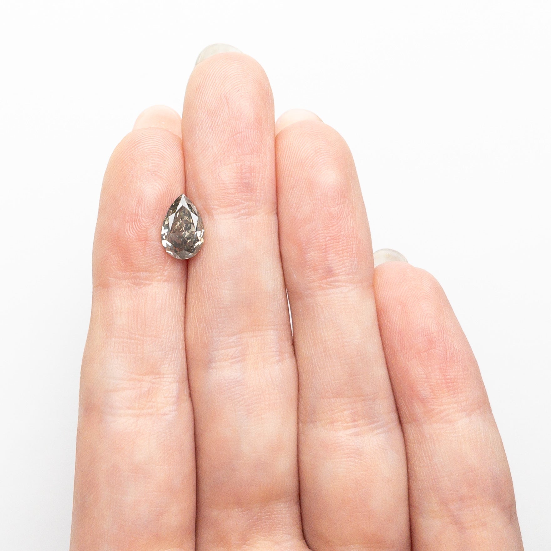1.60ct 9.31x6.12x3.80mm Fancy Grey Pear Brilliant 19916-01