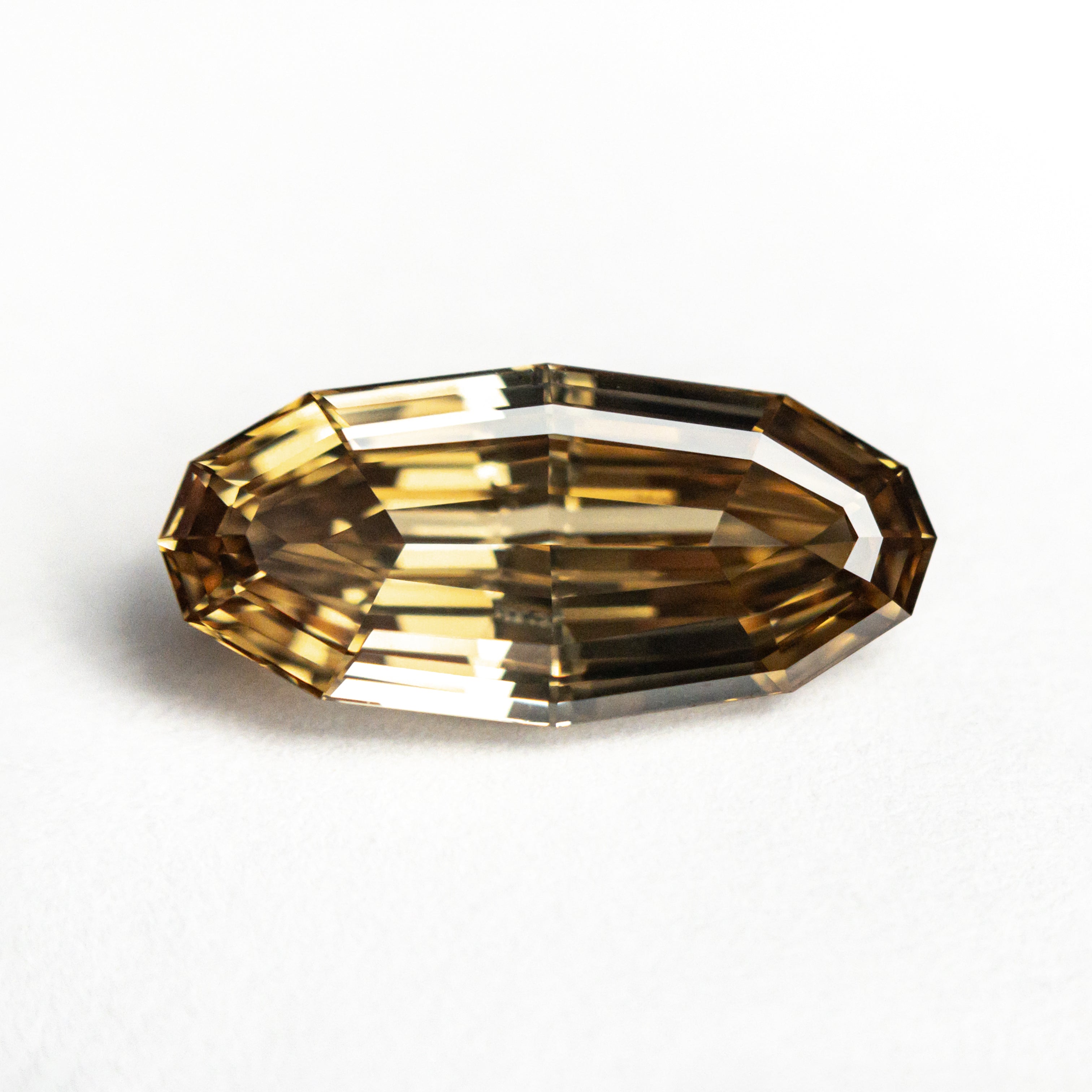 2.02ct 13.01x6.09x3.28mm GIA VVS1 Fancy Yellow-Brown Geo Oval Step Cut 26179-01