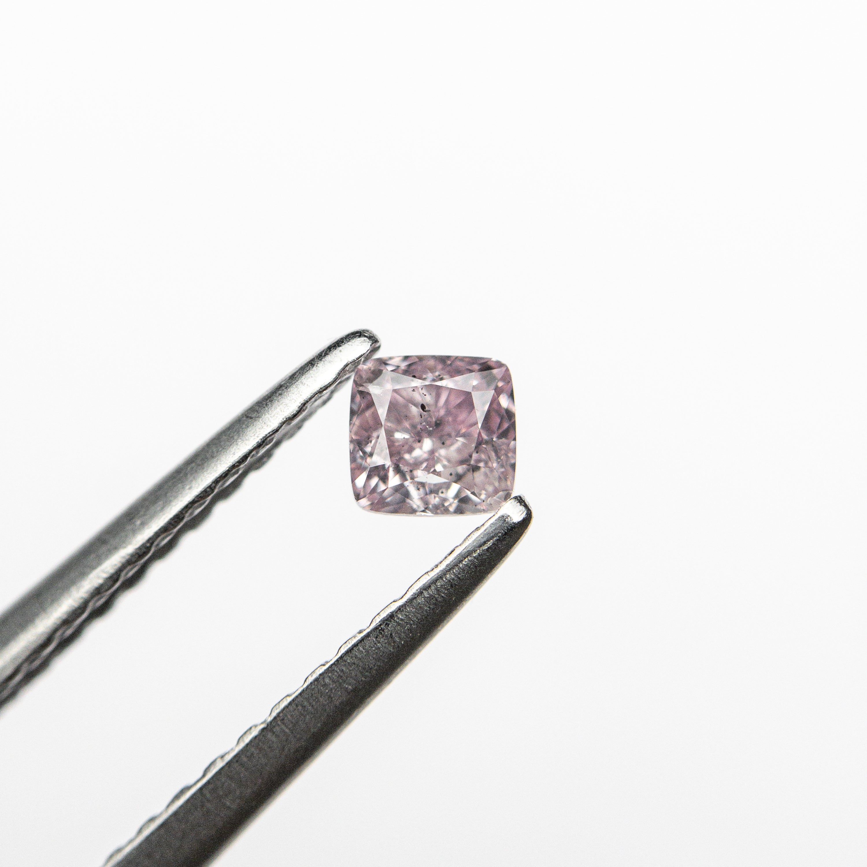 0.20ct 3.16x3.01x2.15mm GIA SI2 Fancy Purple-Pink Cushion Brilliant 🇦🇺 24098-01