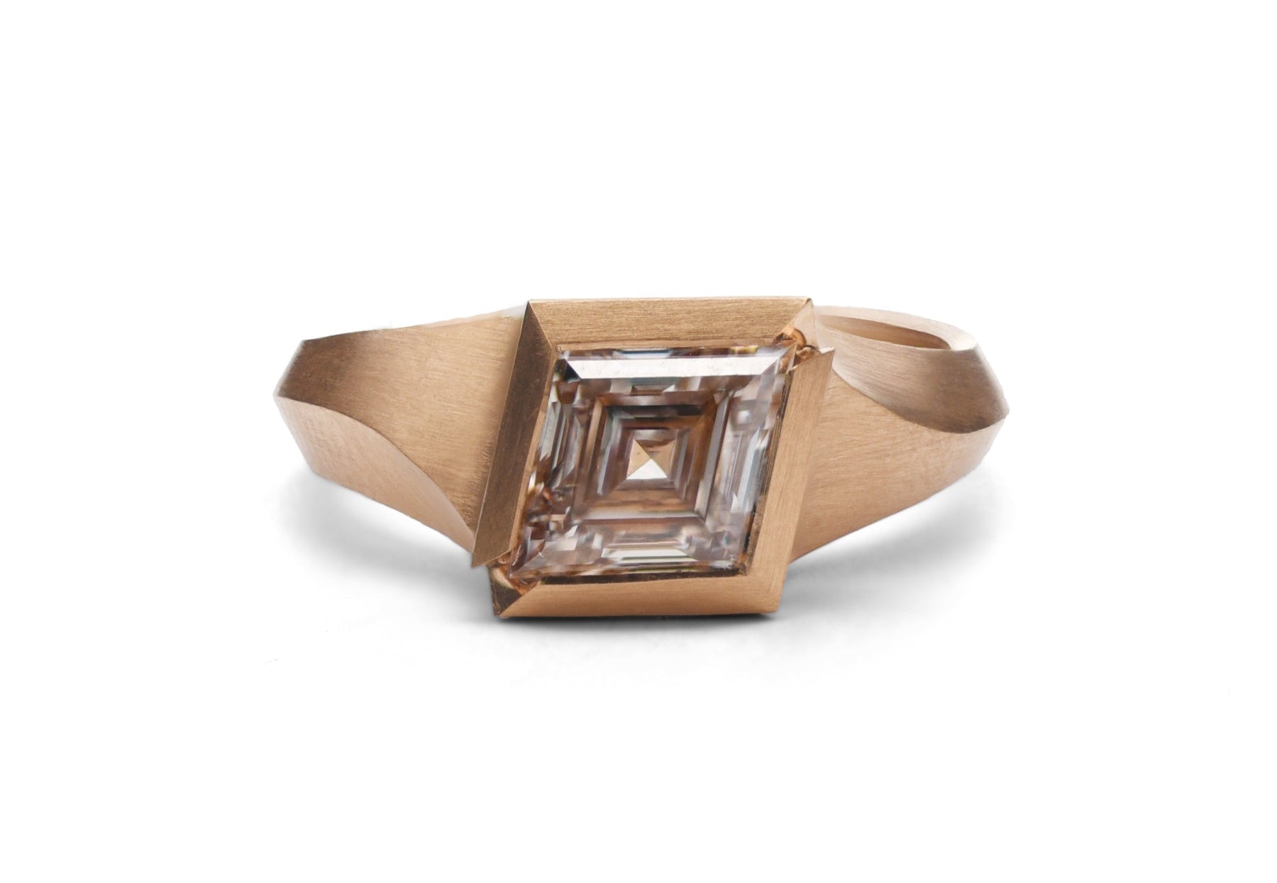 18ct Rose Gold Champagne Kite Aegis Ring