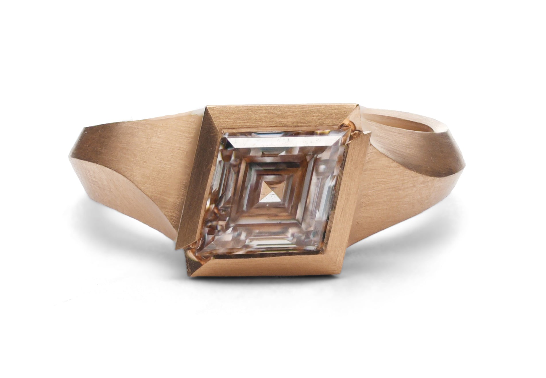 18ct Rose Gold Champagne Kite Aegis Ring
