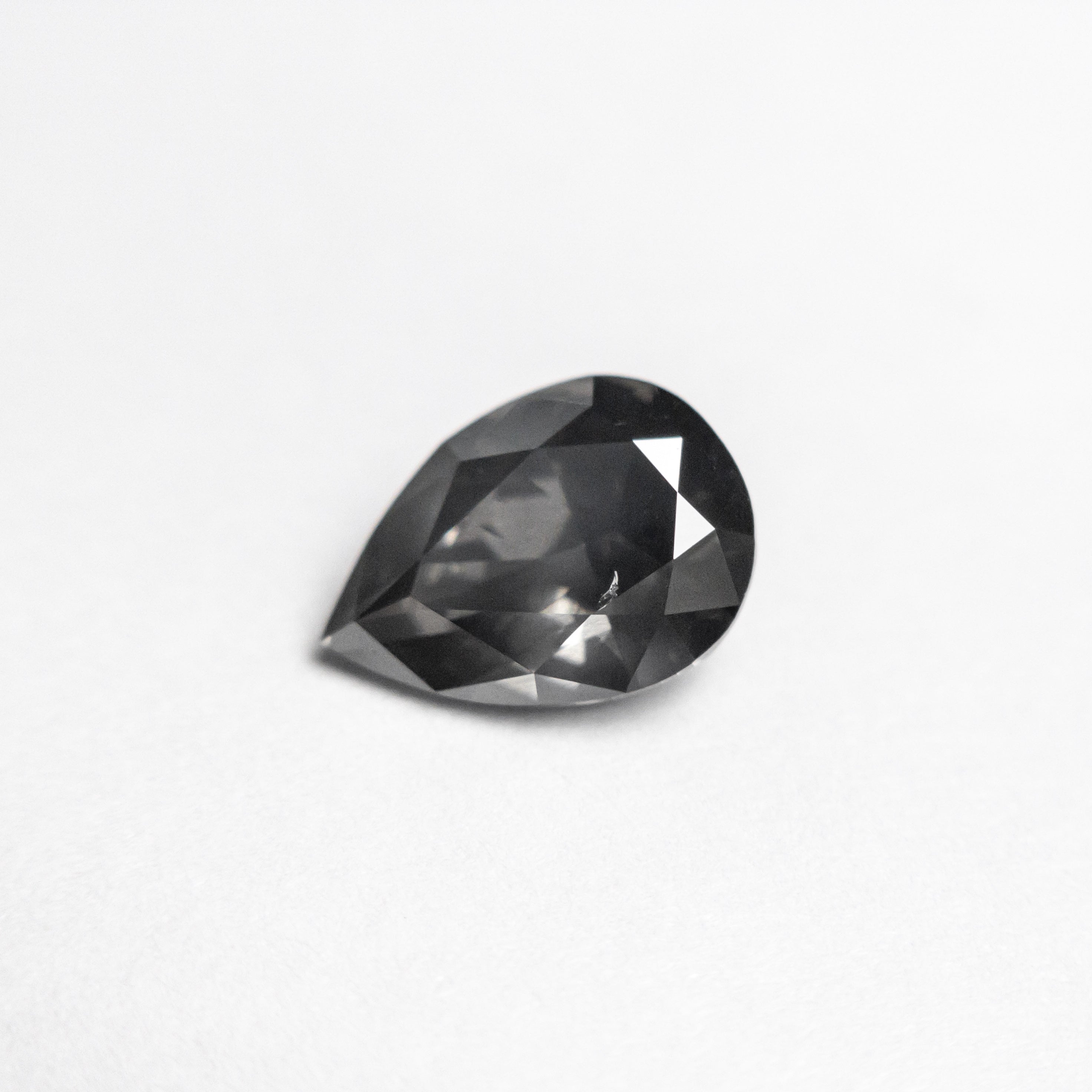 1.04ct 7.98x5.69x3.34mm SI1 Fancy Dark Grey Pear Brilliant 19913-24