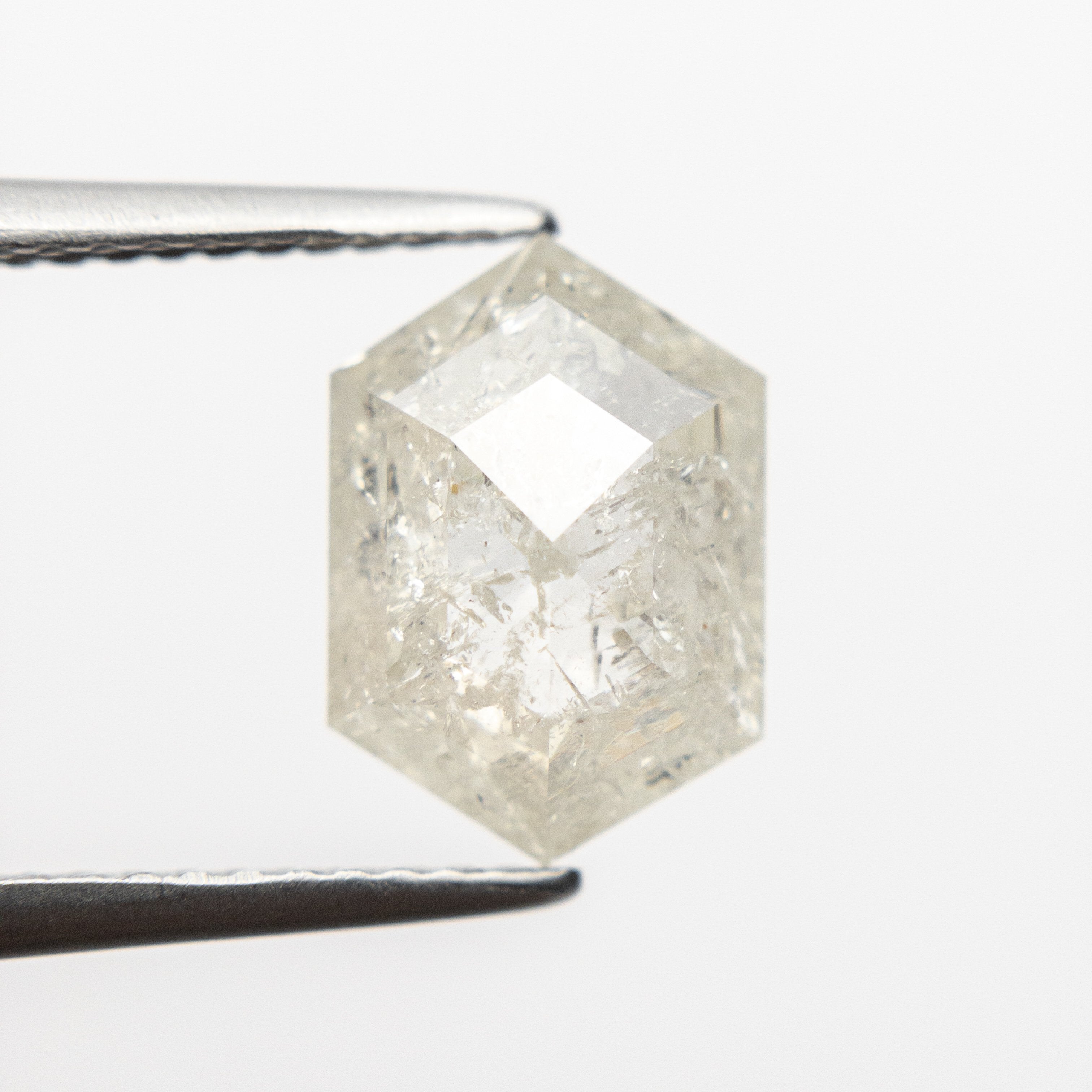 2.64ct 11.04x7.65x3.75mm Hexagon Rosecut 18785-02 - Misfit Diamonds