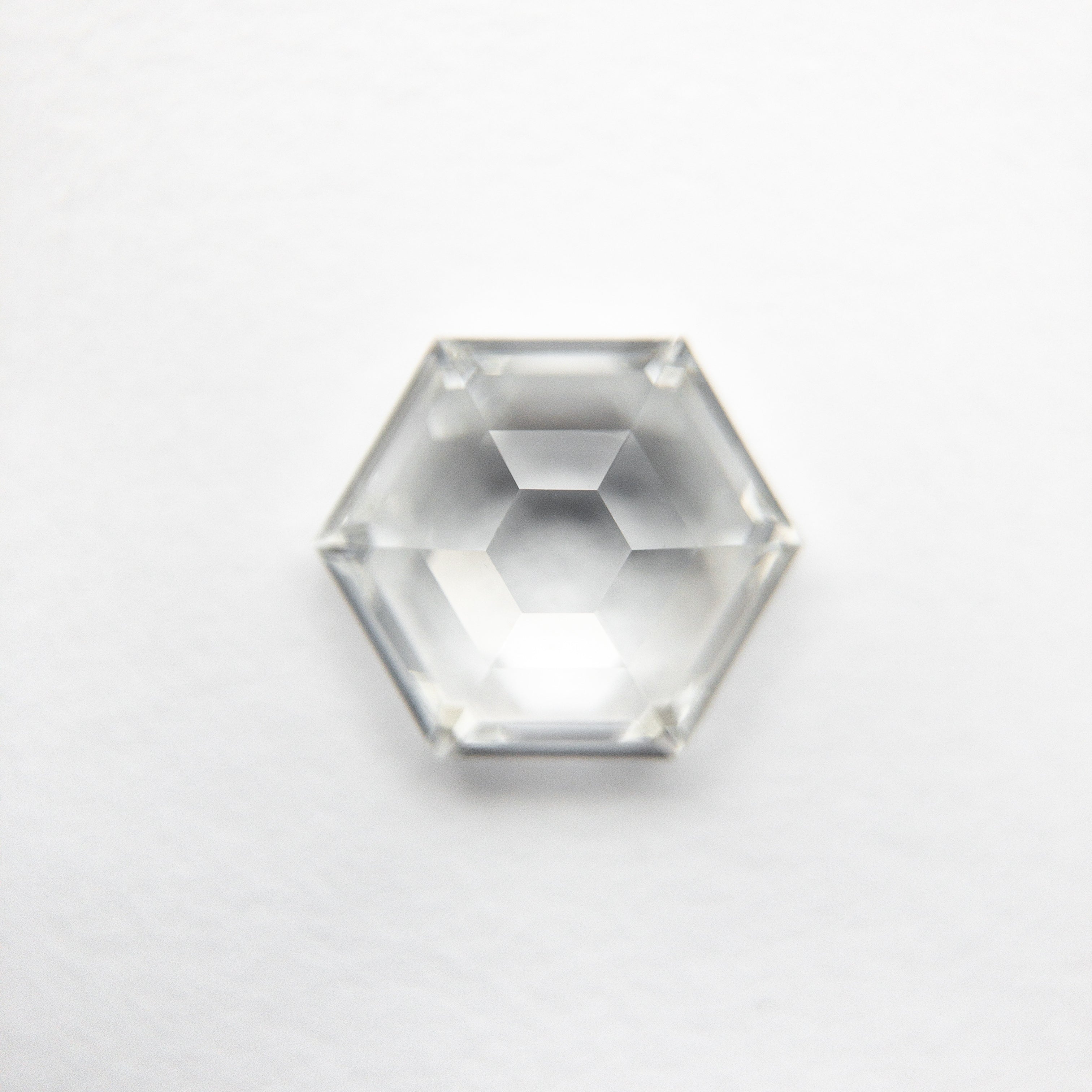 1.24ct 8.01x6.87x2.73mm GIA SI1 F Hexagon Step Cut 19031-01 - Misfit Diamonds