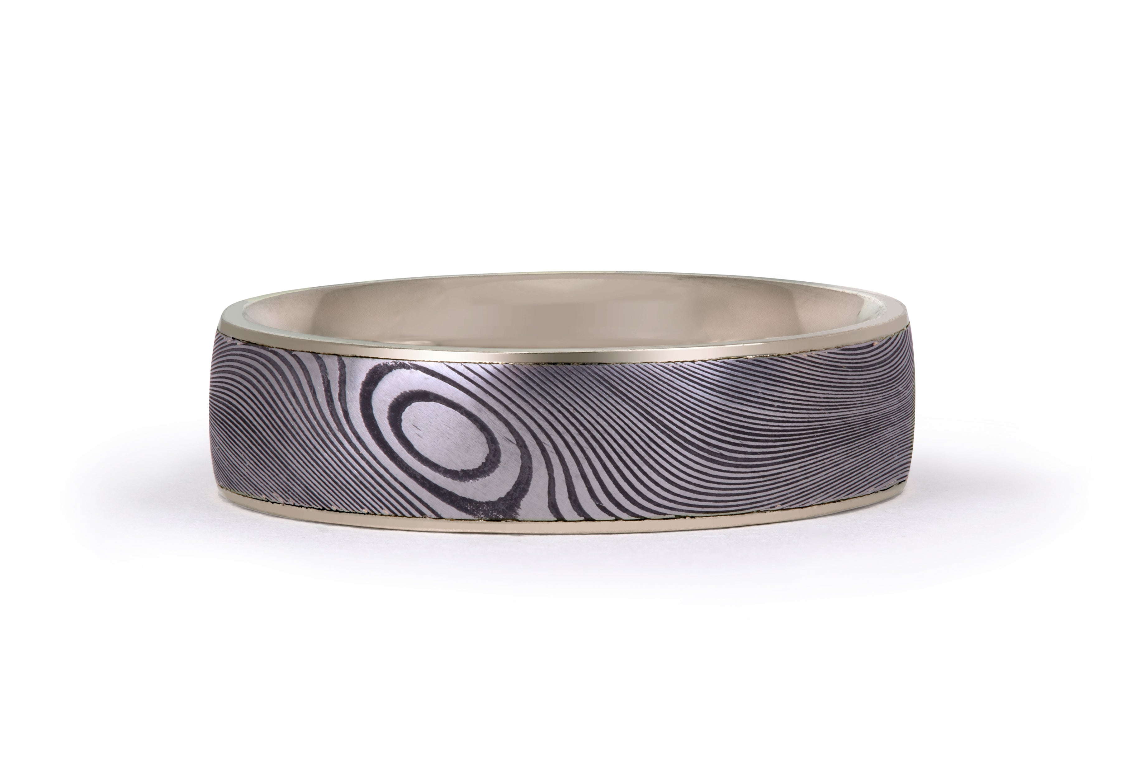 Damascus steel ring